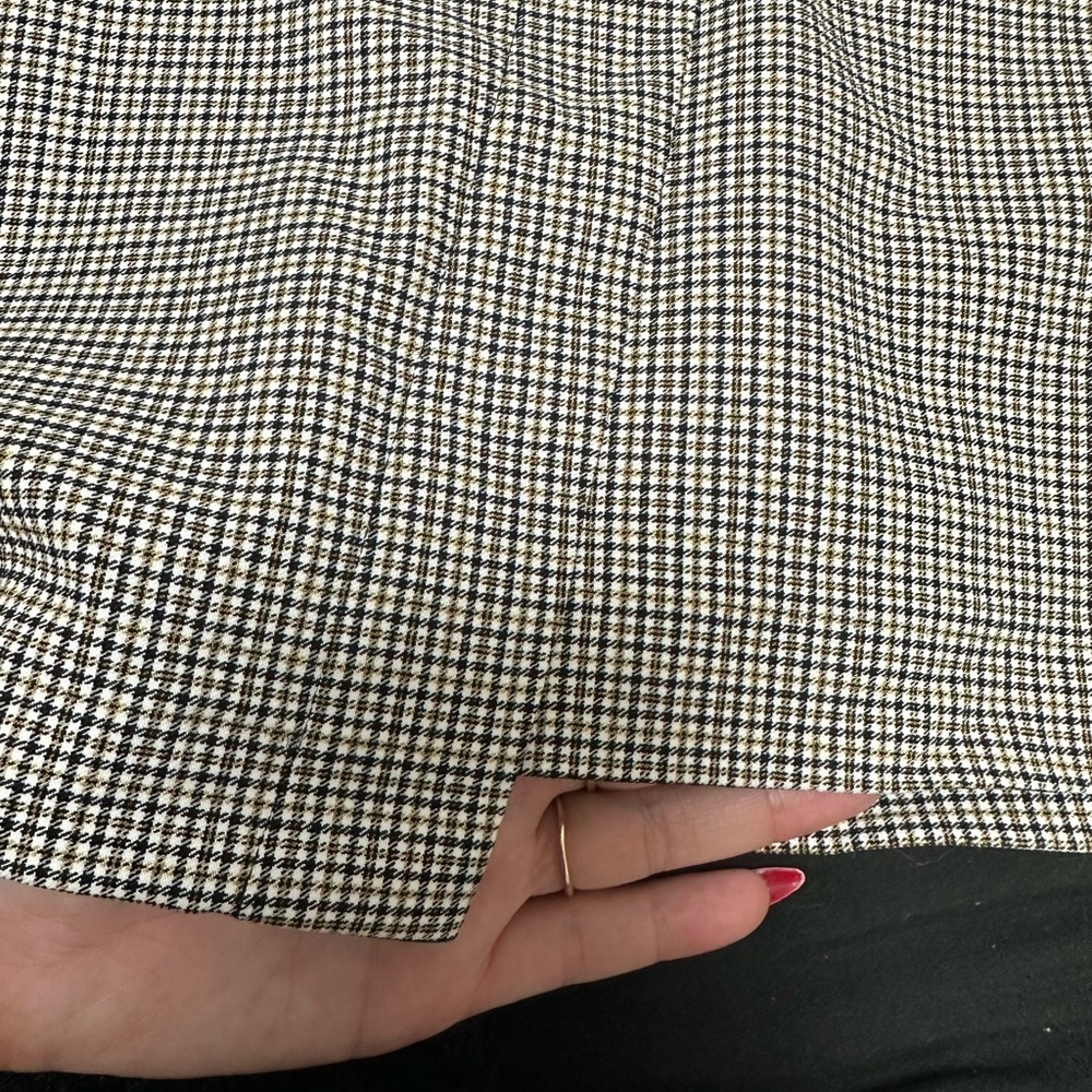 Dynamite A-Line Plaid Skirt with Buttons Academia - Picture 4 of 10